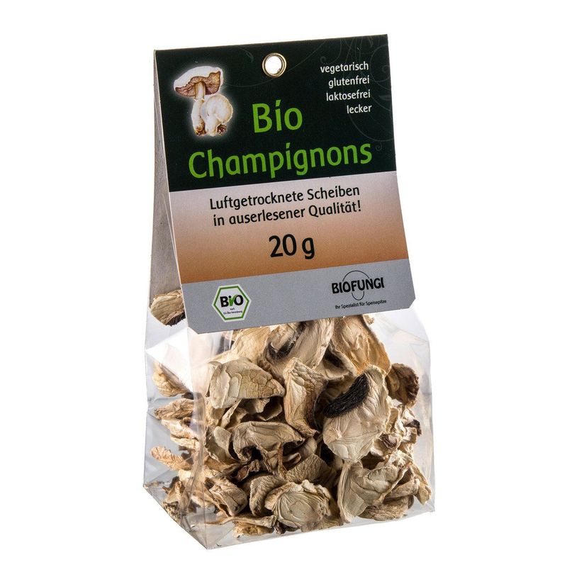 Champignons getrocknet, EU Bio