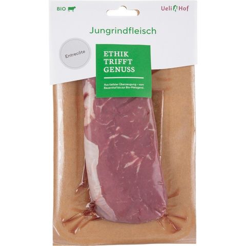 Jungrindsentrecôte, Bio Knospe Schweiz
