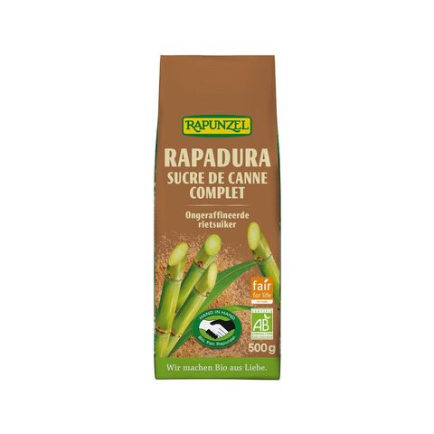 Sucre de canne complet Rapadura, HIH + FFL, EU Bio / Fairer Handel (Claro; Hand in Hand; etc.)