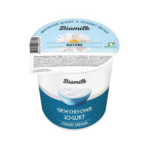 Jogurt Nature griechische Art, Bio Knospe Schweiz
