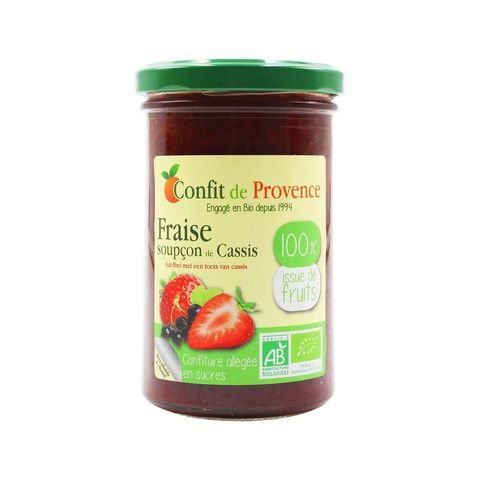 Fruchtaufstrich Erdbeere und schwarze Johannisbeere, EU Bio