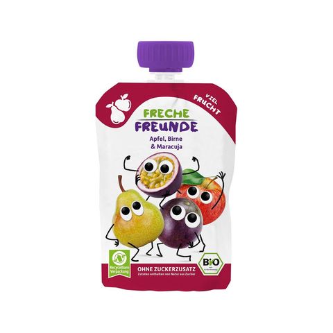 Quetschmus Apfel, Birne & Maracuja, EU Bio