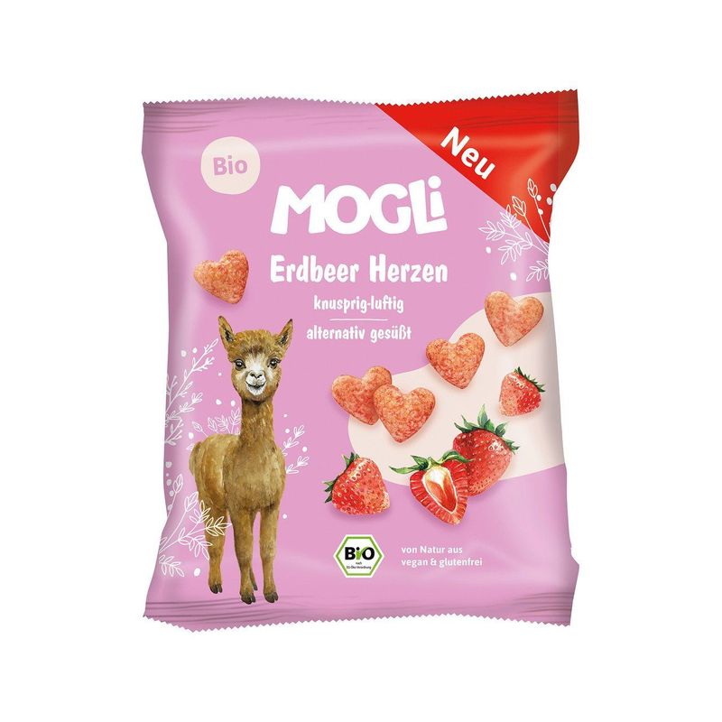 Erdbeer Herzen, EU Bio