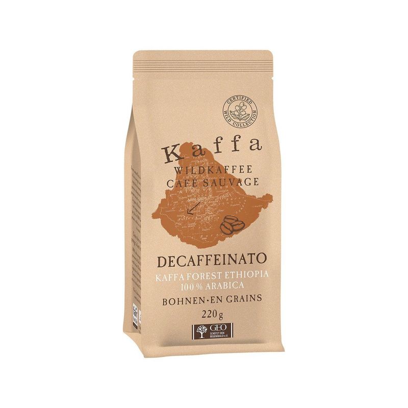Wildkaffee Kaffa Decaffeinato Bohnen, Schweizer Bio-Verordnung