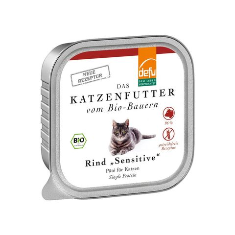 Katzenfutter Sensitiv Rind Paté, EU Bio