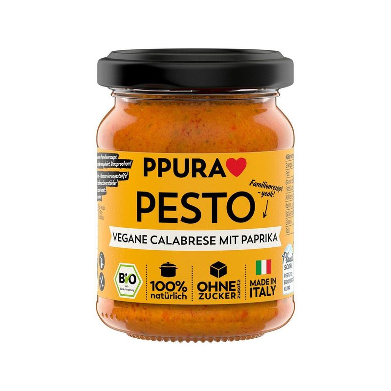 Pesto vegane Calabrese mit Paprika, EU Bio