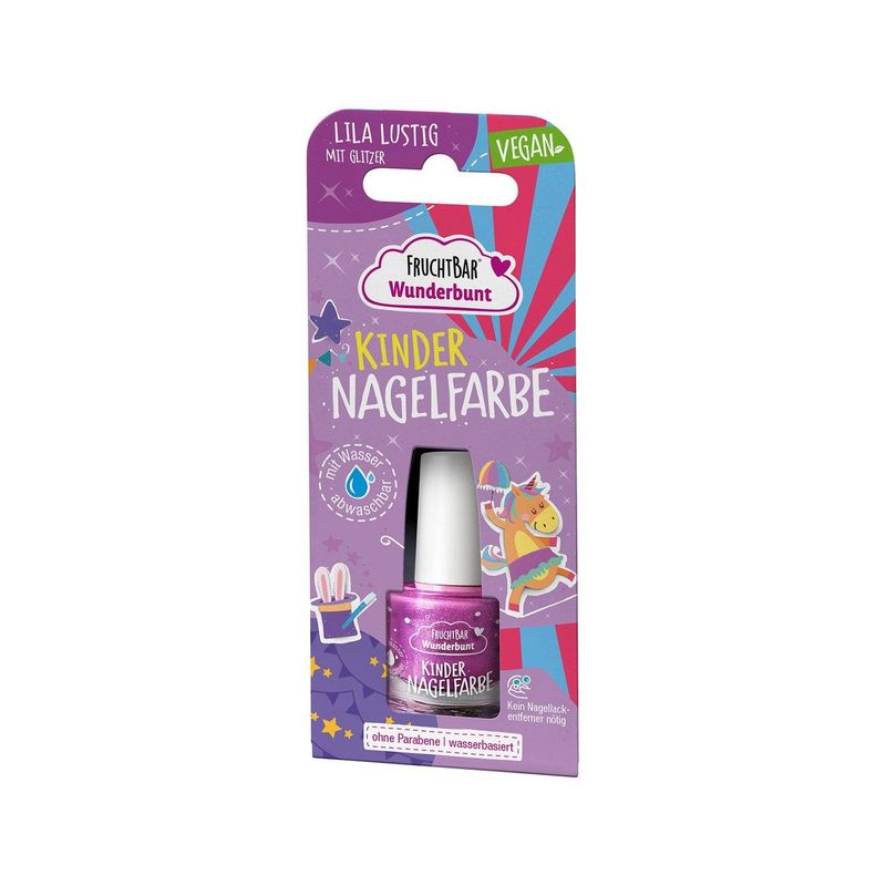 Kinder Nagelfarbe, abwaschbar "Lila Lustig", ohne Zertifizierung