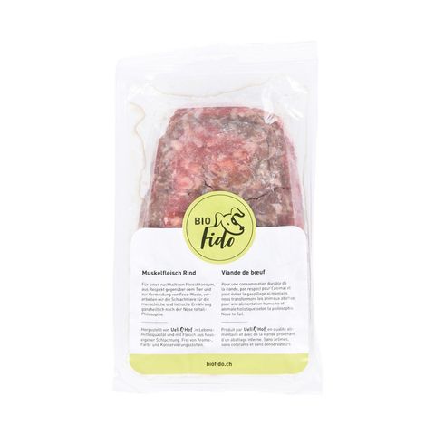 TK Tierfutter Muskelfleisch Rind, Bio Knospe Schweiz