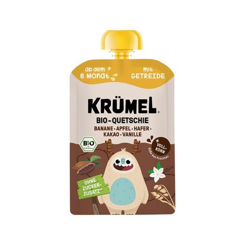 Quetschie mit Getreide, Kakao, EU Bio