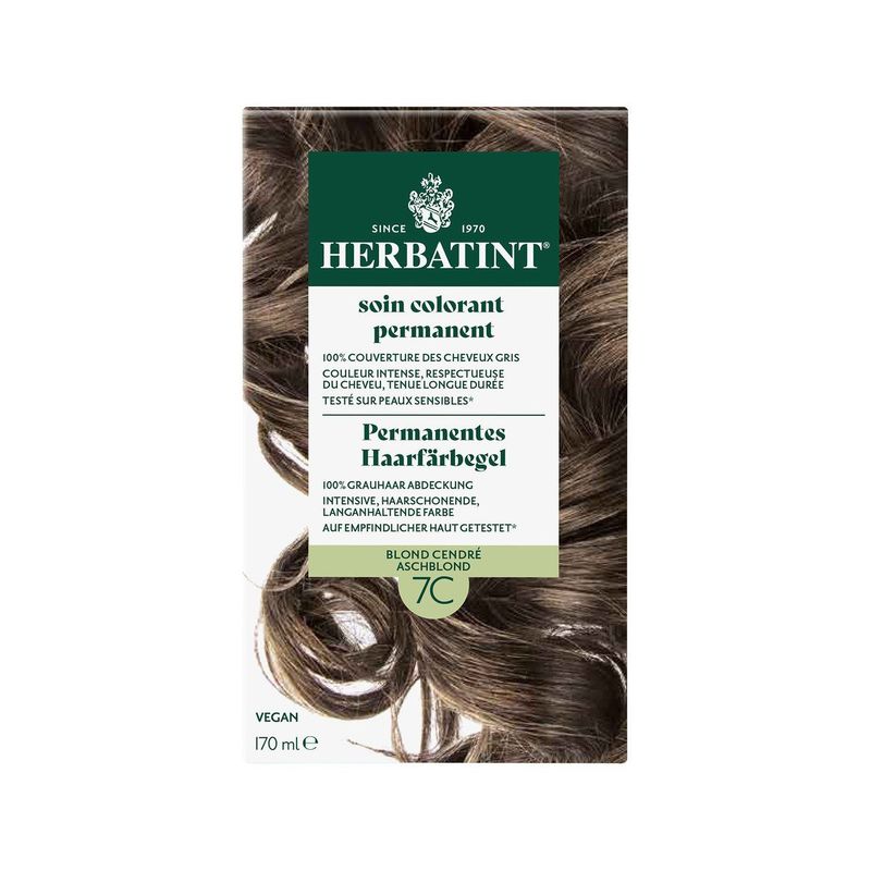Haarfärbegel 7C Aschblond, ohne Zertifizierung