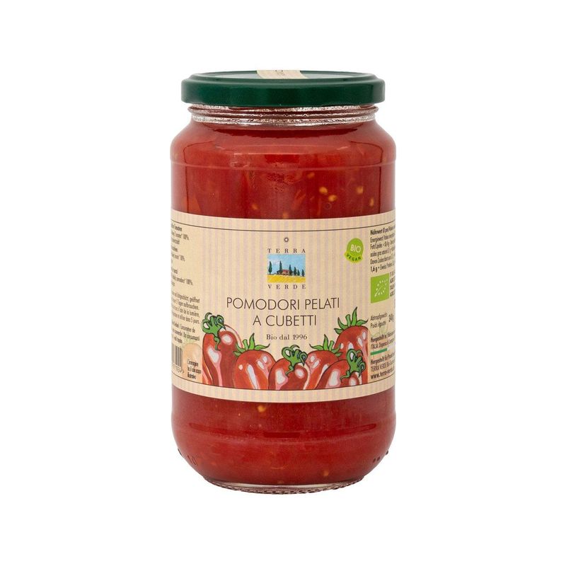 Pomodori Pelati a Cubetti, EU Bio
