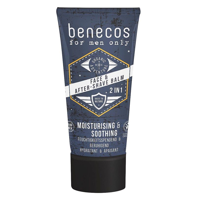 for men only Face & Aftershave Balm, BDIH COSMOS ORGANIC