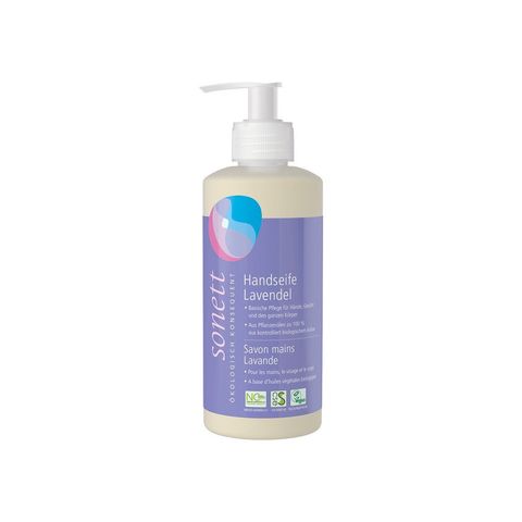 Handseife Lavendel, Pumpspender, Natural Cosmetic Standard - Organic