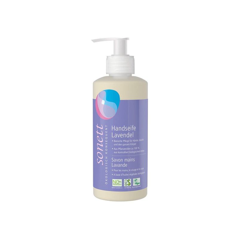 Handseife Lavendel, Pumpspender, Natural Cosmetic Standard - Organic