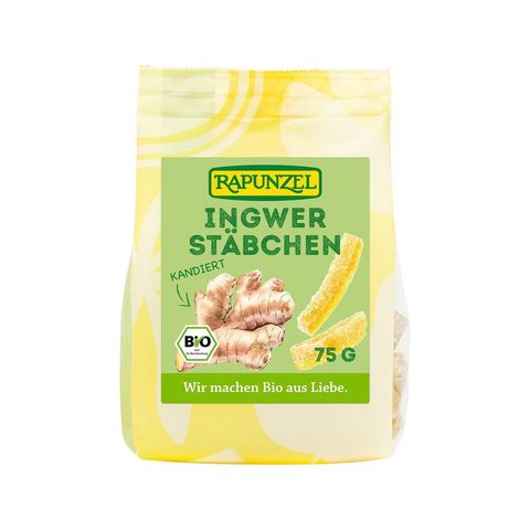 Ingwerstäbchen kandiert, EU Bio
