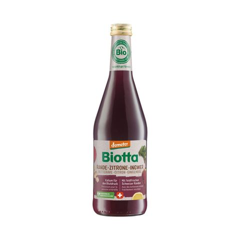 Rande-Zitrone-Ingwer Gemüsesaft, Demeter