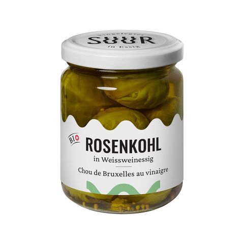 Rosenkohl in Weissweinessig, Schweizer Bio-Verordnung