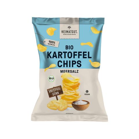 Kartoffel Chips Meersalz, EU Bio