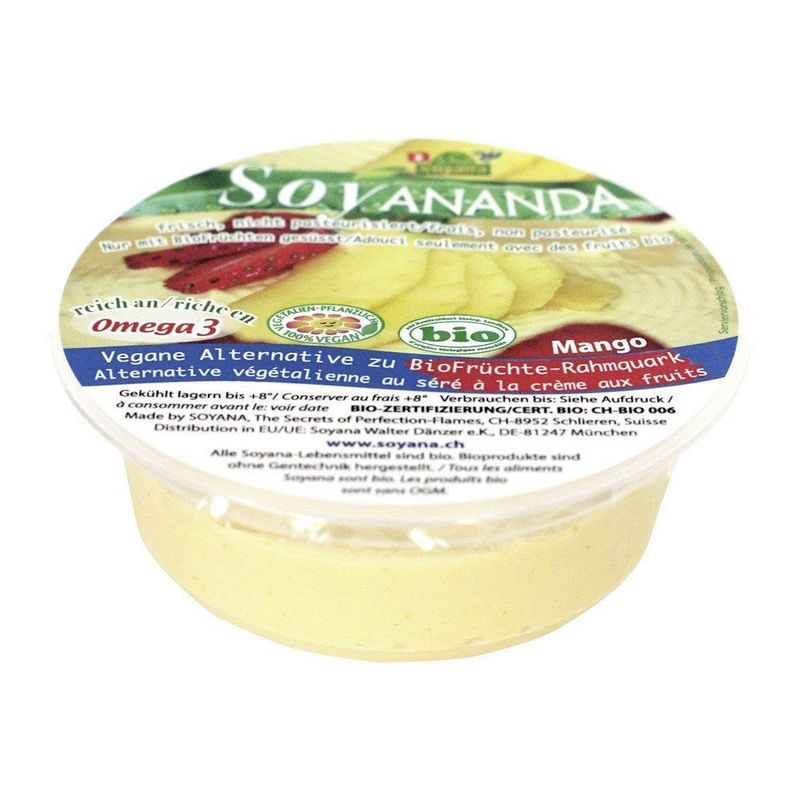 Soyananda Mango Alternative zu Quark, Schweizer Bio-Verordnung