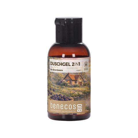 Duschgel 2-in-1, Bio-Brombeere Mini, BDIH COSMOS ORGANIC