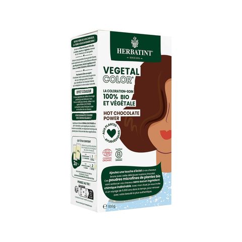Vegetal Color - Hot Chocolate Power, Haarfärbemittel, Ecocert COSMOS ORGANIC