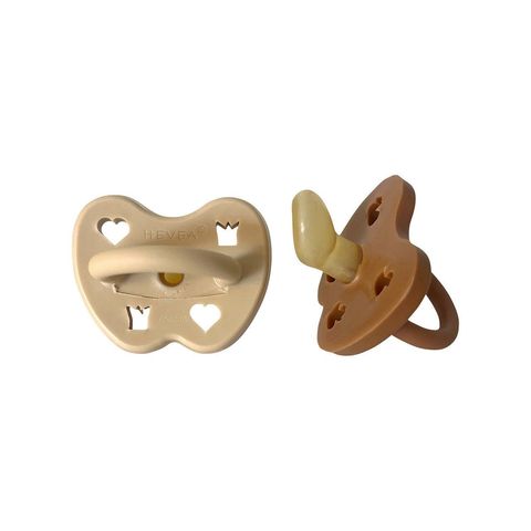 Schnuller ORTHO 3-36 Mt, beige und braun, ohne Zertifizierung