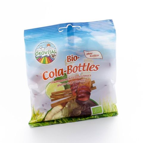 Cola-Bottles-Fruchtgummi mit Colageschmack, EU Bio