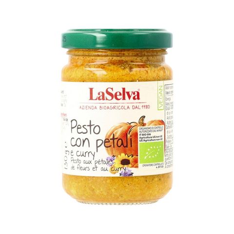 Kürbis Pesto mit Curry und Blüten, EU Bio