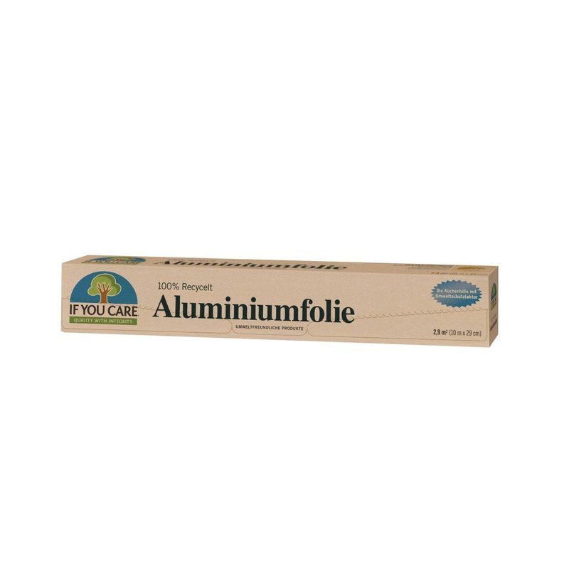 Aluminiumfolie 100% recycelt, 10 m x 29 cm, ohne Zertifizierung