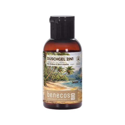 Duschgel 2-in-1, Kokos & Bio Limette Mini, BDIH COSMOS ORGANIC