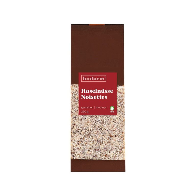 Haselnüsse gemahlen, Bio Knospe
