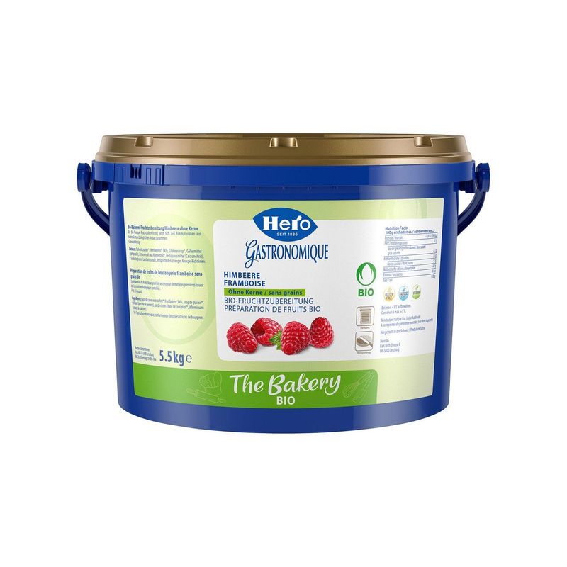 Marmelade Himbeer ohne Kern, Bio Knospe