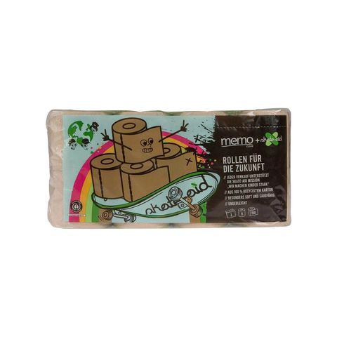 Toilettenpapier Recycling Cartonnage 'skate-aid' 3-lagig, Blauer Engel