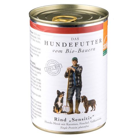 Hundefutter Sensitiv Rind, EU Bio