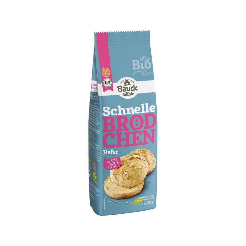 Schnelle Brötchen Hafer glutenfrei, EU Bio