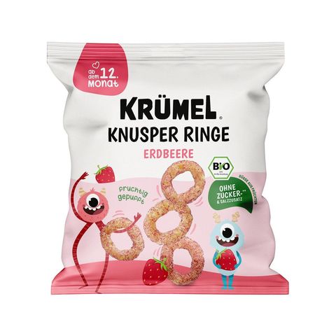 Knusper Ringe Erdbeere, EU Bio