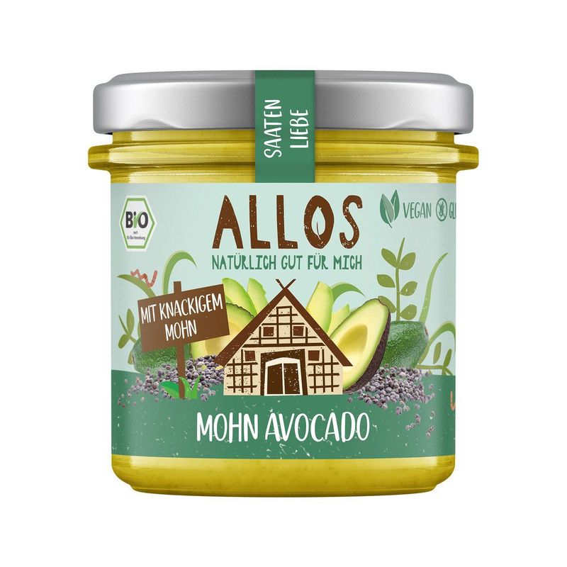 Brotaufstrich Saatenliebe Mohn und Avocado, EU Bio