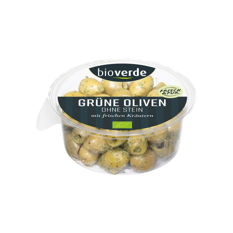 Oliven grün ohne Stein, EU Bio