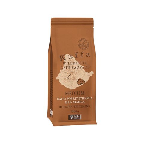Wildkaffee Kaffa Medium Bohnen, EU Bio / FLO-Fairtrade
