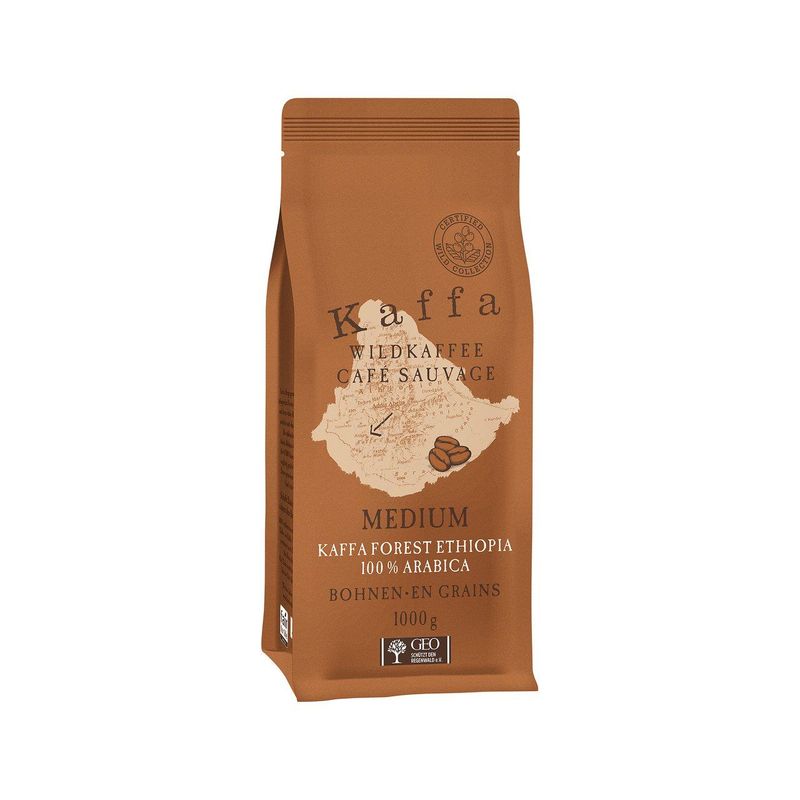 Wildkaffee Kaffa Medium Bohnen, EU Bio / FLO-Fairtrade