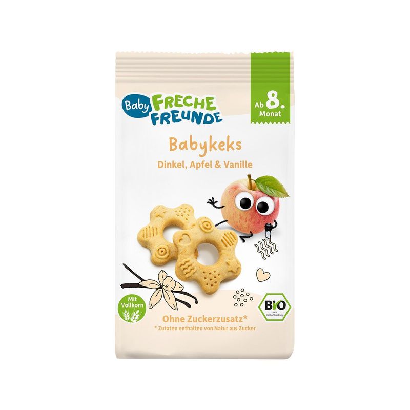 Babykeks Dinkel, Apfel & Vanille, EU Bio