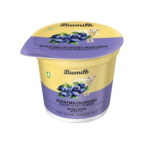 Schafjogurt unterlegt Heidelbeer, Bio Knospe