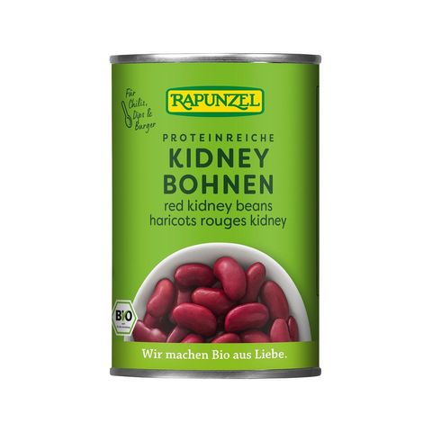 Bohnen Kidney rot fertig gekocht, EU Bio