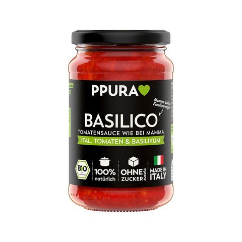 Sugo Basilico, ital.Tomaten und Basilikum, Schweizer Bio-Verordnung