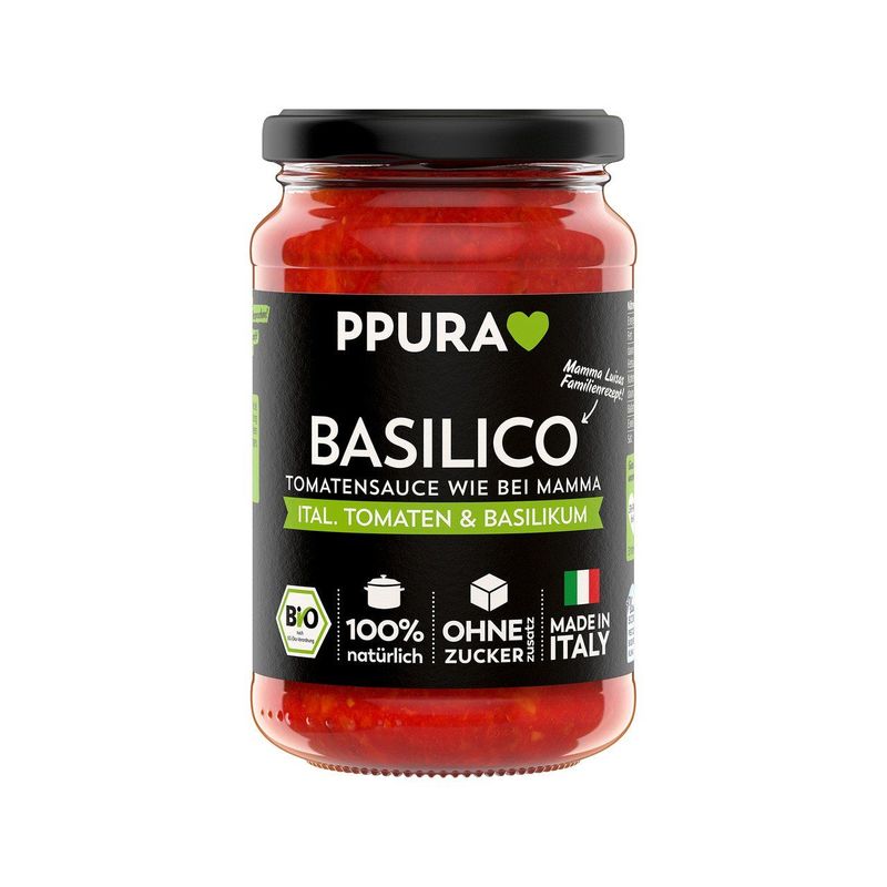 Sugo Basilico, ital.Tomaten und Basilikum, Schweizer Bio-Verordnung
