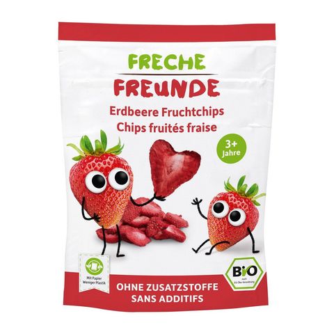 Fruchtchips Erdbeere, EU Bio
