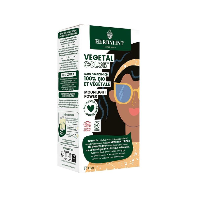 Vegetal Color - Moonlight Power, Haarfärbemittel, Ecocert COSMOS ORGANIC