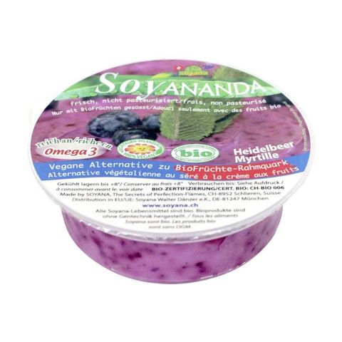Soyananda Heidelbeer Alternative zu Quark, Schweizer Bio-Verordnung