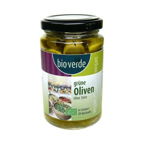Oliven grün ohne Stein, EU Bio