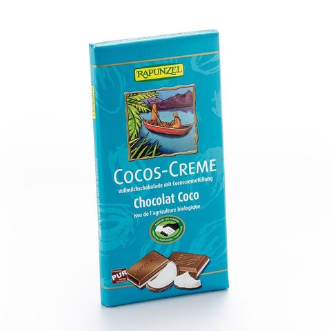 Schokolade Cocos Creme, HiH, EU Bio / Fairer Handel (Claro; Hand in Hand; etc.)